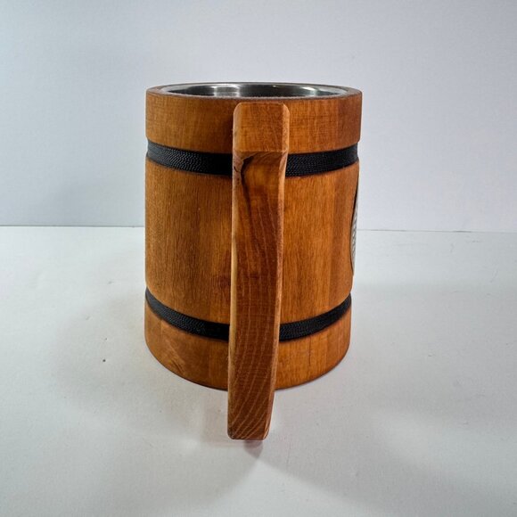 Large Wooden World of Warcraft Horde Tanker Mug Stein - Picture 4 of 9